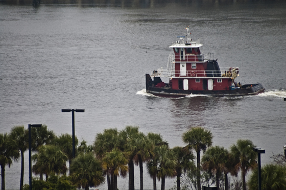 Tug boat on the St. Johns River, Jacksonville, FL