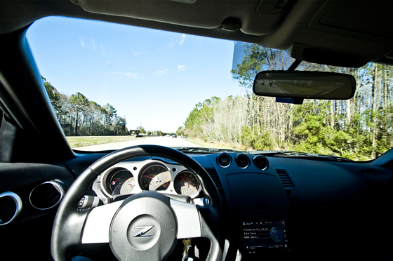 Motorcycles following 350Z Motorcycles following 350Z