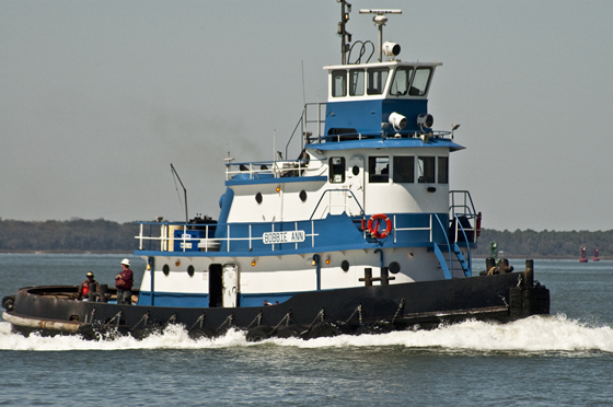 Tug boat on the Amelia River Tug boat on the Amelia River